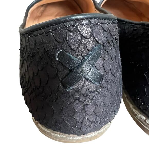 Charix Classic Wild Black Textured Leather Loafers Size 41 US 9.5-10 - Picture 9 of 12